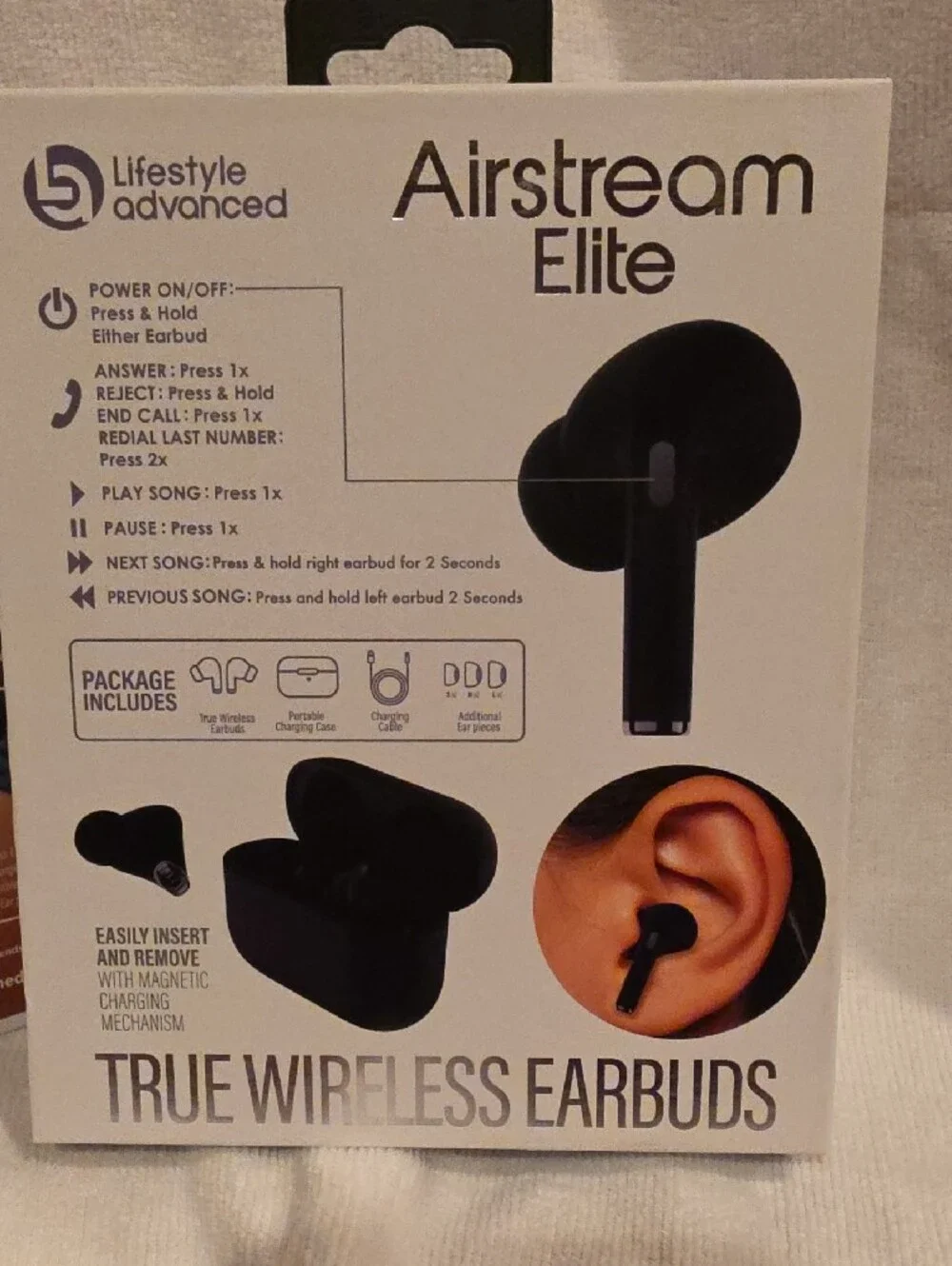 Airstream Elite True Wireless Earbuds - Black